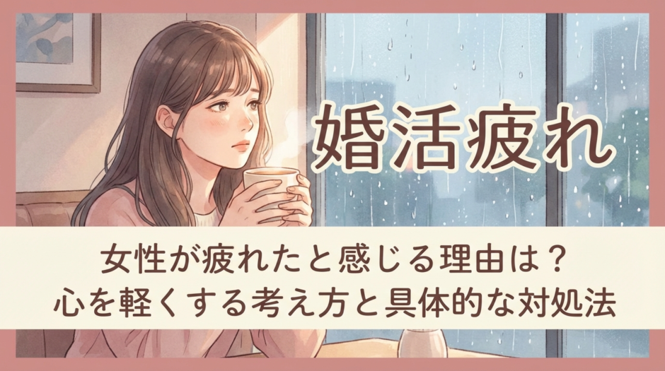 婚活で女性が疲れたと感じる理由は？心を軽くする考え方と具体的な対処法
