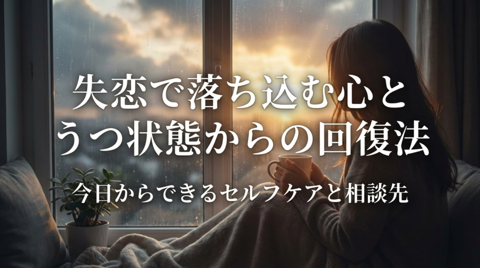 失恋で落ち込む心とうつ状態からの回復法｜今日からできるセルフケアと相談先