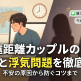 遠距離カップルの悩みと浮気問題を徹底解説|不安の原因から防ぐコツまで