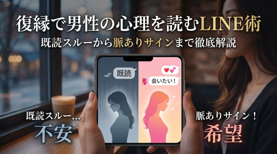 復縁で男性の心理を読むLINE術とは？既読スルーから脈ありサインまで徹底解説
