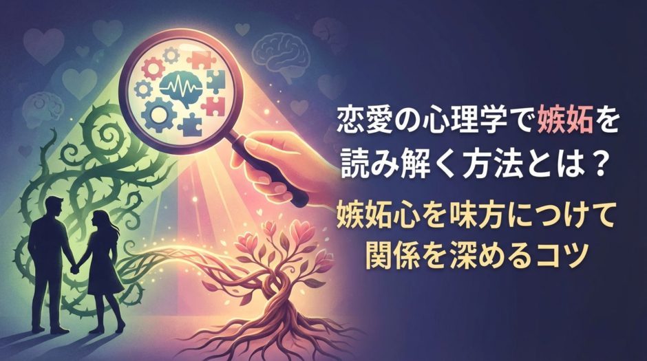 恋愛の心理学で嫉妬を読み解く方法とは？嫉妬心を味方につけて関係を深めるコツ