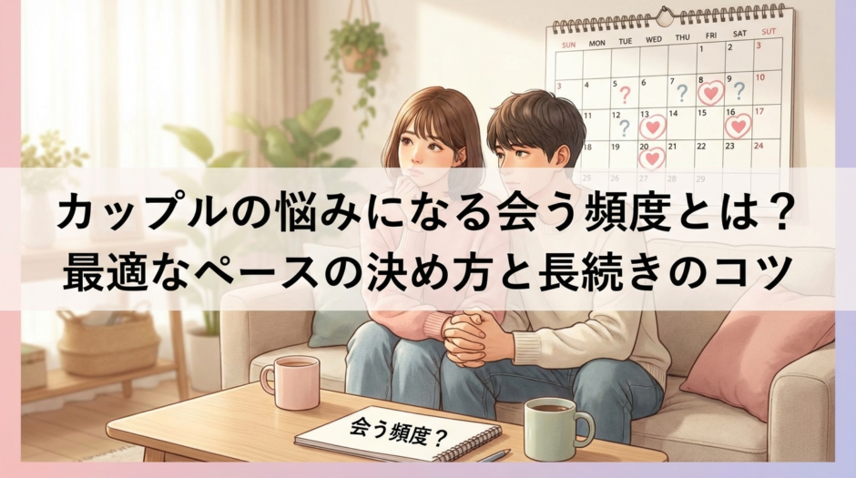 カップルの悩みになる会う頻度とは？最適なペースの決め方と長続きのコツ