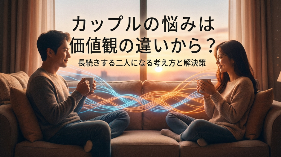 カップルの悩みは価値観の違いから？長続きする二人になる考え方と解決策