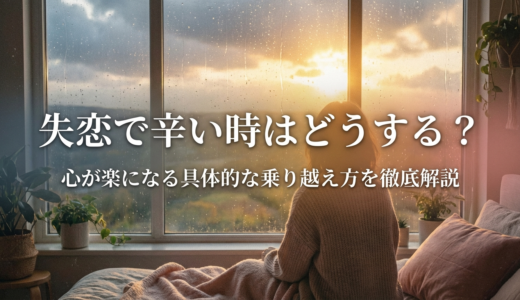 失恋で辛い時はどうする？心が楽になる具体的な乗り越え方を徹底解説