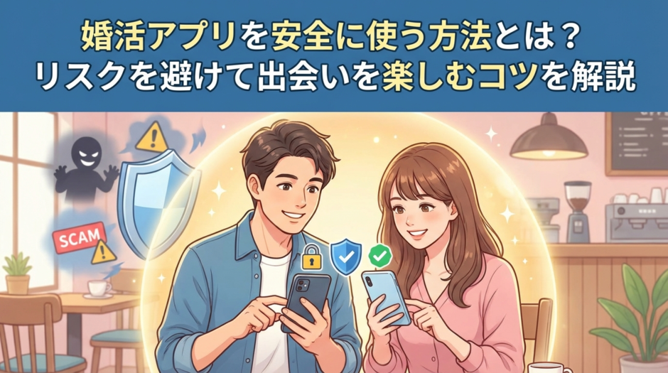 婚活アプリを安全に使う方法とは？リスクを避けて出会いを楽しむコツを解説