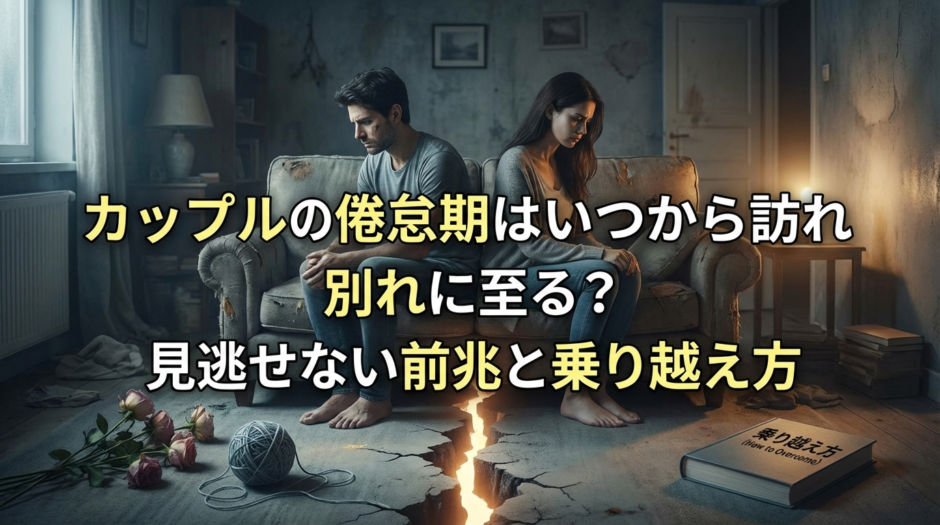 カップルの倦怠期はいつから訪れ別れに至る？見逃せない前兆と乗り越え方