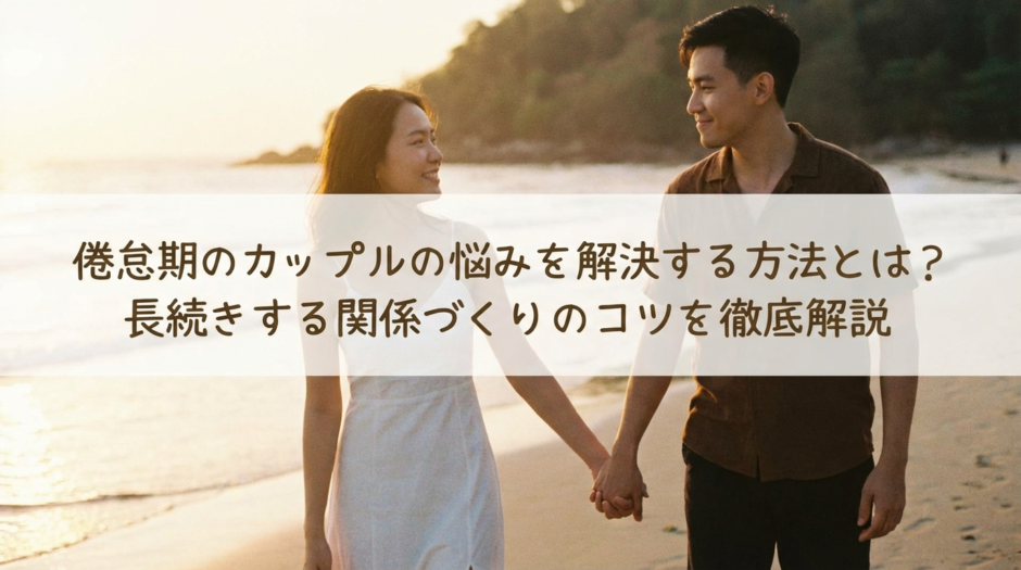 倦怠期のカップルの悩みを解決する方法とは？長続きする関係づくりのコツを徹底解説