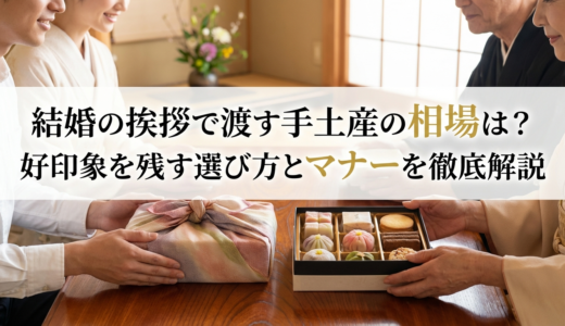 結婚の挨拶で渡す手土産の相場は？好印象を残す選び方とマナーを徹底解説