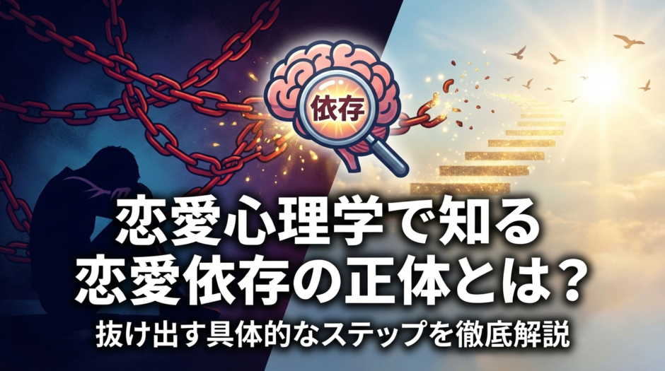 恋愛心理学で知る恋愛依存の正体とは？抜け出す具体的なステップを徹底解説