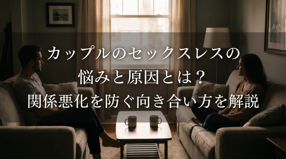 カップルのセックスレスの悩みと原因とは？関係悪化を防ぐ向き合い方を解説