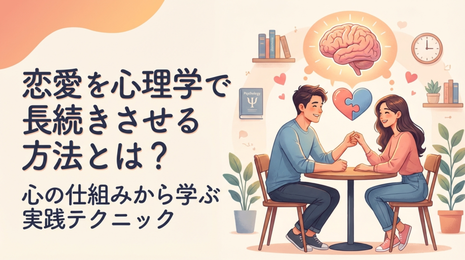 恋愛を心理学で長続きさせる方法とは？心の仕組みから学ぶ実践テクニック