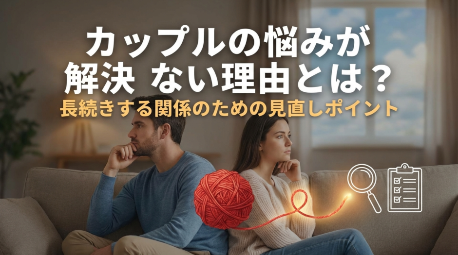 カップルの悩みが解決しない理由とは？長続きする関係のための見直しポイント
