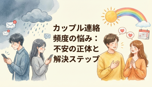 カップルで連絡頻度が少ない悩みを抱えたときは？不安の正体と解決ステップを徹底解説