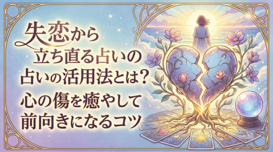 失恋から立ち直る占いの活用法とは？心の傷を癒やして前向きになるコツ