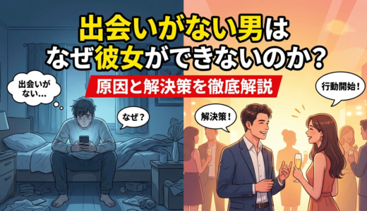 出会いがない男はなぜ彼女ができないのか？出会いがない男の原因と解決策を徹底解説