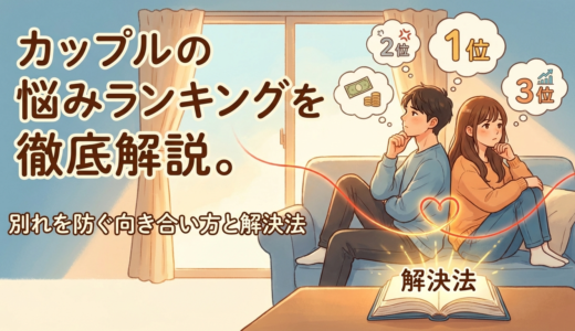 カップルの悩みランキングを徹底解説。別れを防ぐ向き合い方と解決法