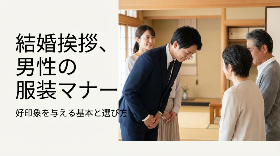 結婚の挨拶での服装は男性が肝心｜両家に好印象を与える基本マナーと選び方