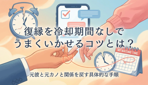 復縁を冷却期間なしでうまくいかせるコツとは？元彼と元カノと関係を戻す具体的な手順