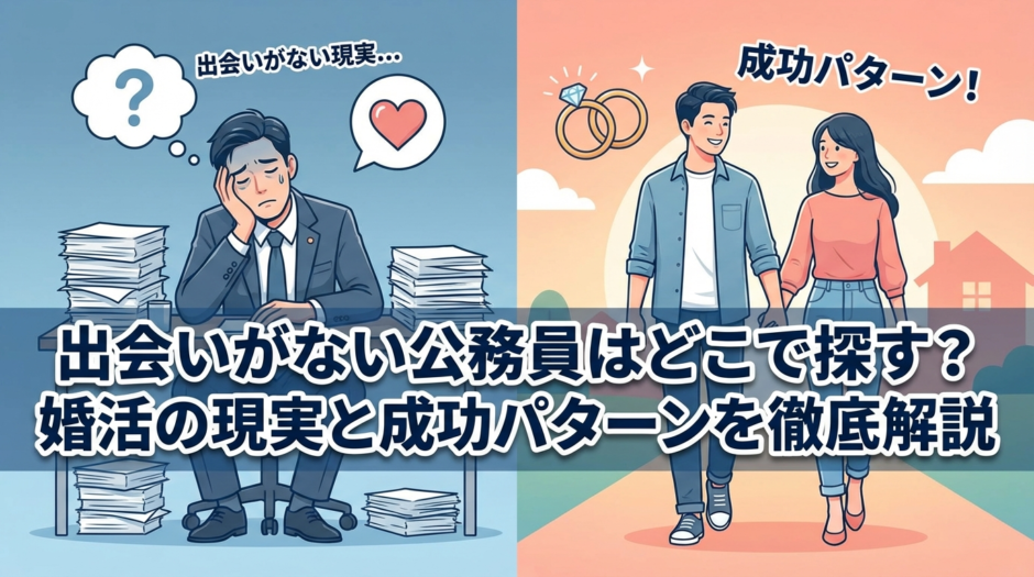 出会いがない公務員はどこで探す？婚活の現実と成功パターンを徹底解説