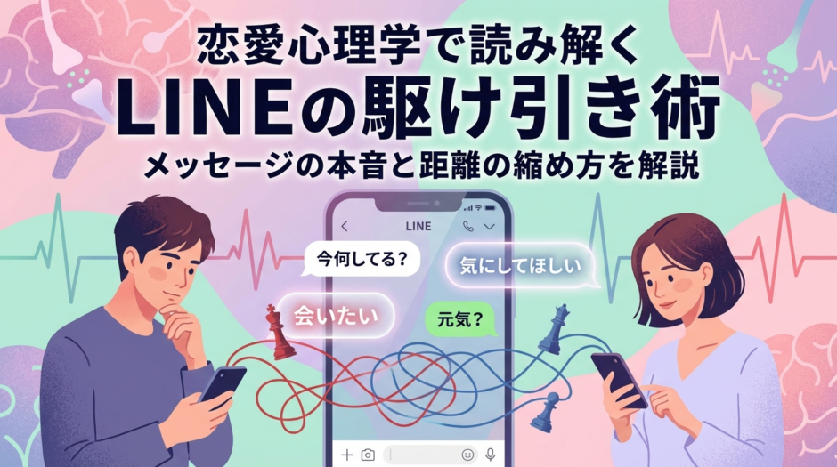 恋愛心理学で読み解くLINEの駆け引き術｜メッセージの本音と距離の縮め方を解説
