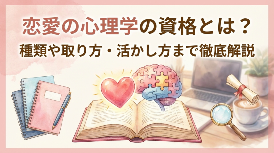 恋愛の心理学の資格とは？種類や取り方・活かし方まで徹底解説