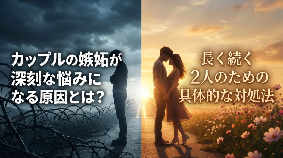 カップルの嫉妬が深刻な悩みになる原因とは？長く続く2人のための具体的な対処法