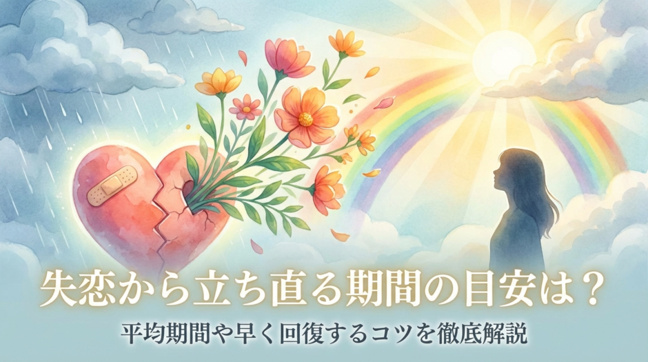 失恋から立ち直る期間の目安は？平均期間や早く回復するコツを徹底解説