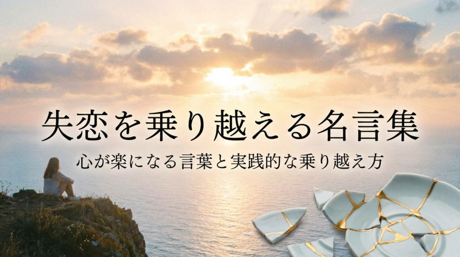 失恋を乗り越える名言集。心が楽になる言葉と実践的な乗り越え方
