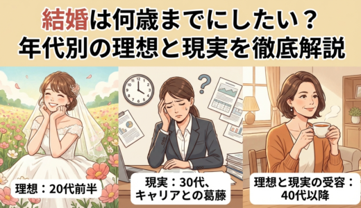 結婚は何歳までにしたい？年代別の理想と現実を徹底解説