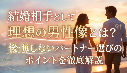 結婚相手として理想の男性像とは？後悔しないパートナー選びのポイントを徹底解説