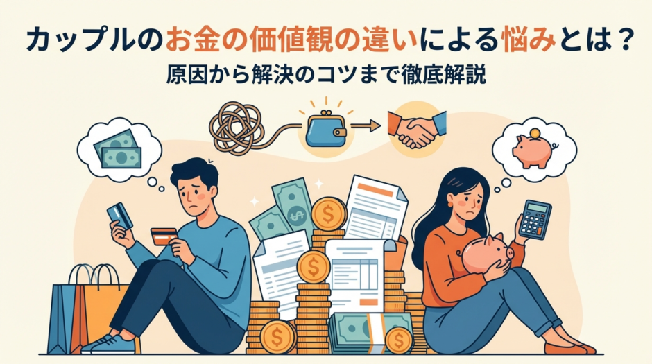 カップルのお金の価値観の違いによる悩みとは？原因から解決のコツまで徹底解説