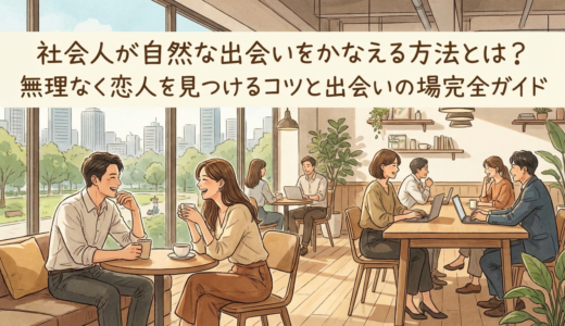 社会人が自然な出会いをかなえる方法とは？無理なく恋人を見つけるコツと出会いの場完全ガイド