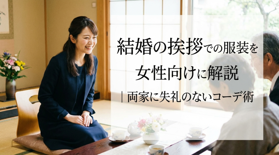 結婚の挨拶での服装を女性向けに解説｜両家に失礼のないコーデ術