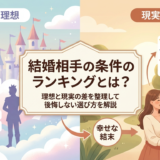 結婚相手の条件のランキングとは?理想と現実の差を整理して後悔しない選び方を解説