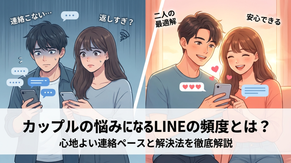 カップルの悩みになるLINEの頻度とは？心地よい連絡ペースと解決法を徹底解説