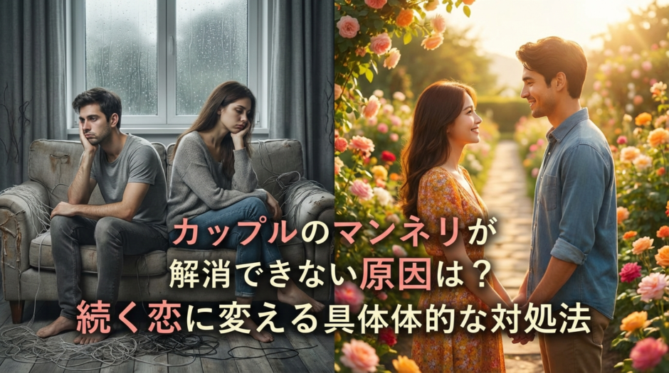 カップルのマンネリが解消できない原因は？続く恋に変える具体的な対処法