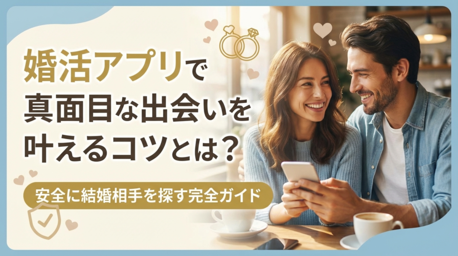 婚活アプリで真面目な出会いを叶えるコツとは？安全に結婚相手を探す完全ガイド