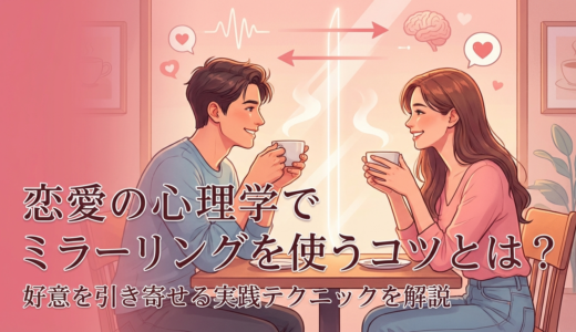 恋愛の心理学でミラーリングを使うコツとは？好意を引き寄せる実践テクニックを解説