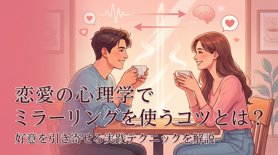 恋愛の心理学でミラーリングを使うコツとは？好意を引き寄せる実践テクニックを解説