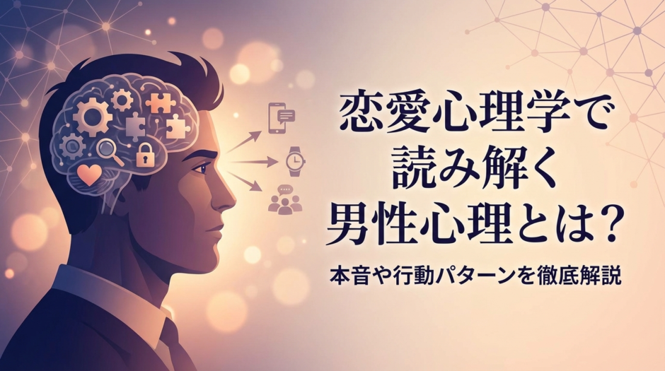 恋愛心理学で読み解く男性心理とは？本音や行動パターンを徹底解説