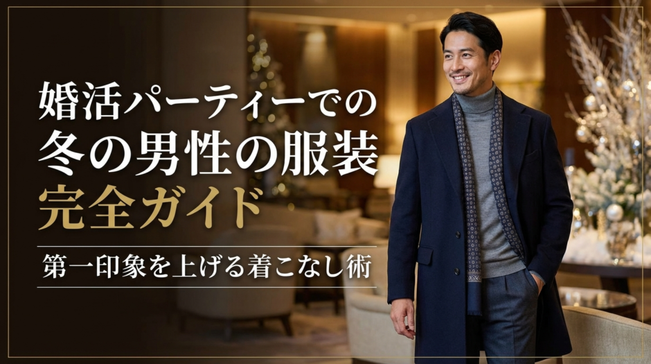 婚活パーティーでの冬の男性の服装完全ガイド｜第一印象を上げる着こなし術