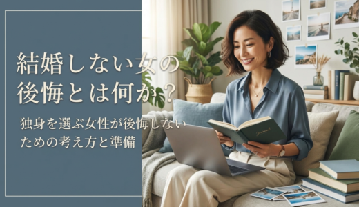 結婚しない女の後悔とは何か？独身を選ぶ女性が後悔しないための考え方と準備