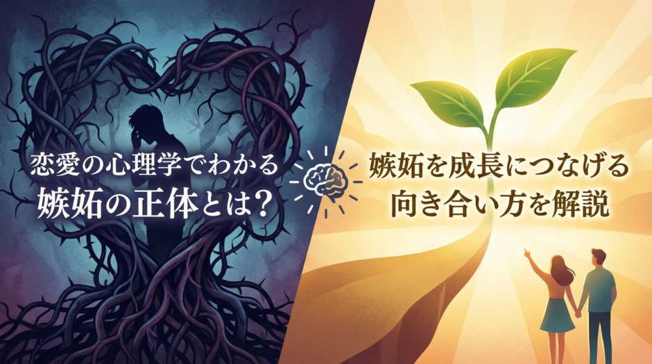 恋愛の心理学でわかる嫉妬の正体とは？嫉妬を成長につなげる向き合い方を解説
