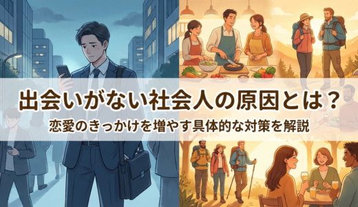 出会いがない社会人の原因とは？恋愛のきっかけを増やす具体的な対策を解説