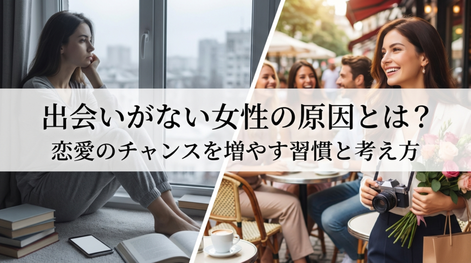 出会いがない女性の原因とは？恋愛のチャンスを増やす習慣と考え方