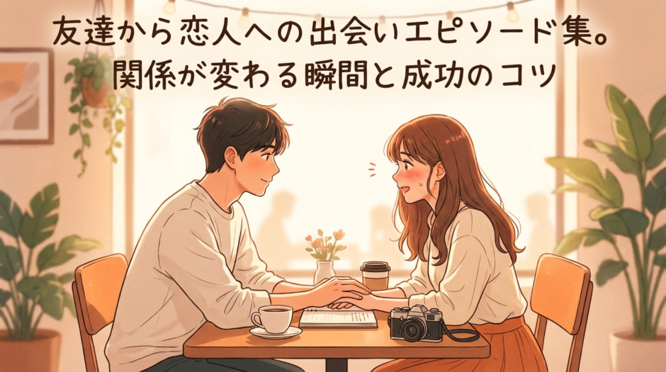 友達から恋人への出会いエピソード集。関係が変わる瞬間と成功のコツ