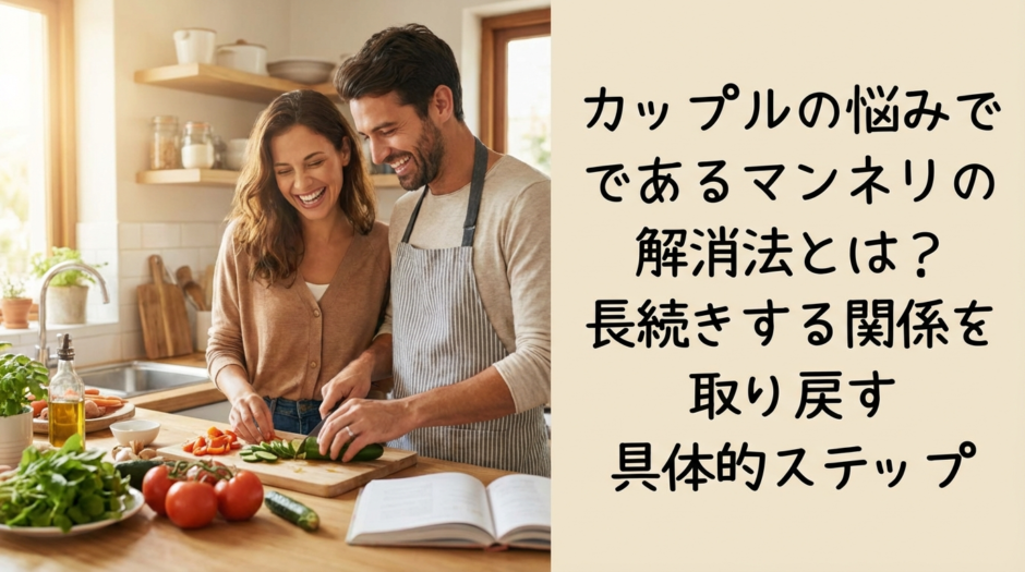 カップルの悩みであるマンネリの解消法とは？長続きする関係を取り戻す具体的ステップ