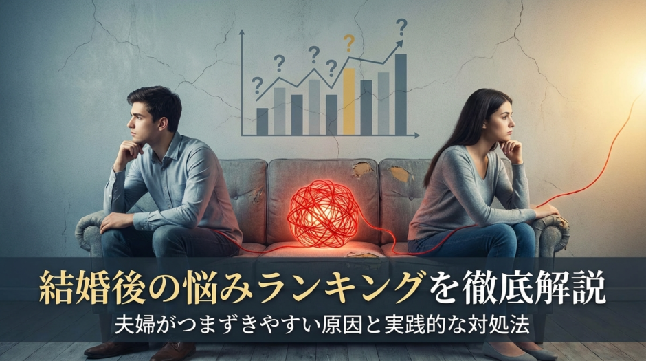結婚後の悩みランキングを徹底解説｜夫婦がつまずきやすい原因と実践的な対処法