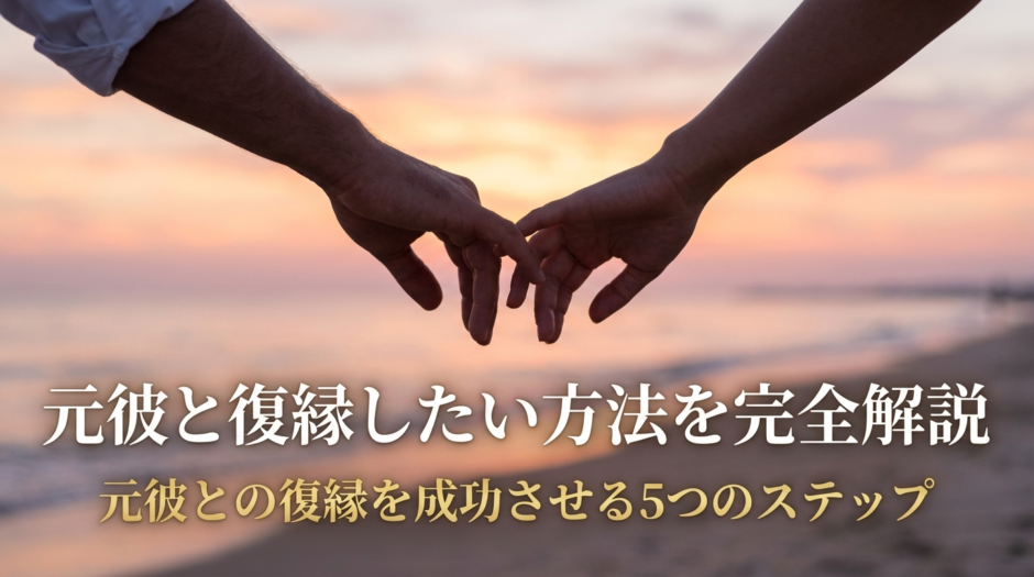 元彼と復縁したい方法を完全解説｜元彼との復縁を成功させる5つのステップ