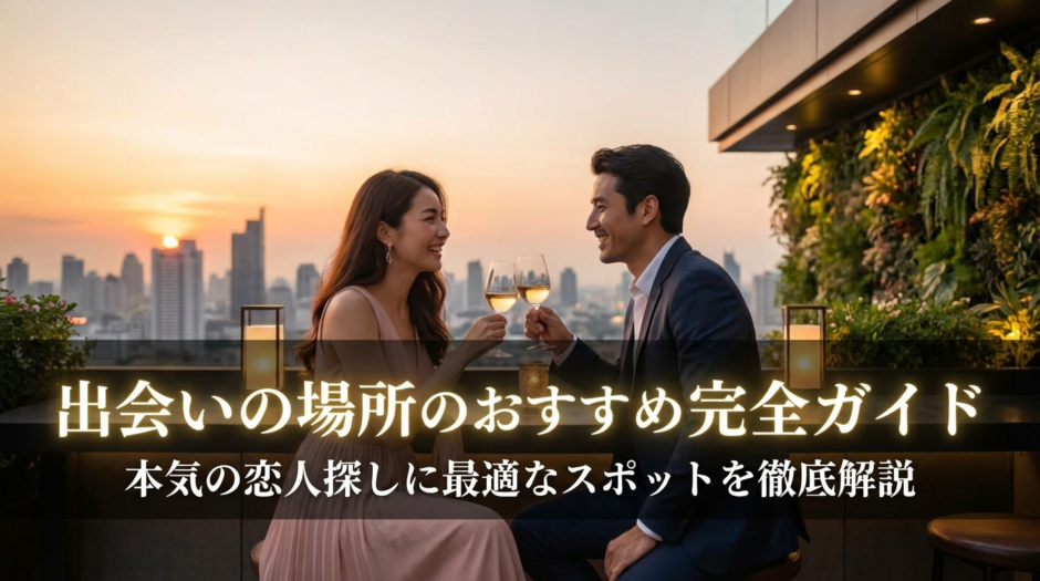 出会いの場所のおすすめ完全ガイド｜本気の恋人探しに最適なスポットを徹底解説